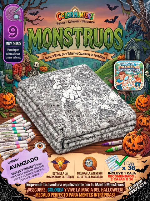 Manta Monstruos para Colorear
