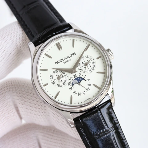 Patek Philippe Complications Fases da Lua Mostrador Branco