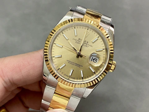 Rolex Datejust 36 Bicolor Mostrador Champagne