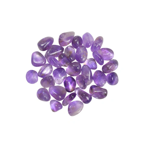 Ametista rolada 3 a 4cm furada - Pct 1Kg