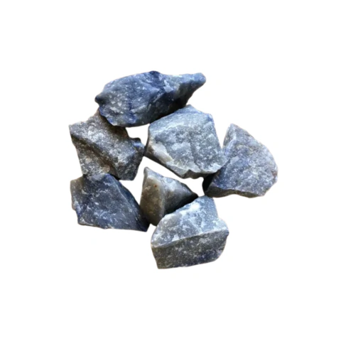 Quartzo Azul Bruto 30g Furada - Pct 1Kg