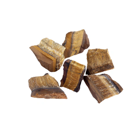 Olho de Tigre Bruto Furada 30g a 60g- Pct 1Kg