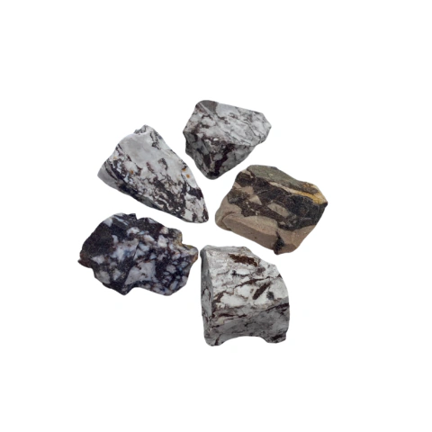 Jaspe Zebra Bruta Furada 30g a 60g- Pct 1Kg