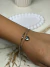 *PULSEIRA DUPLA BOLINHA COM CORAÇÃO EM AÇO PRATA - comprar online