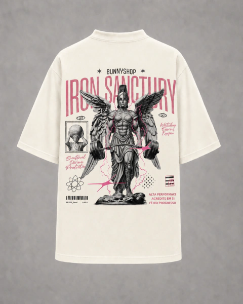 Camiseta Iron Sanctuary Edition Rosa — Oversized