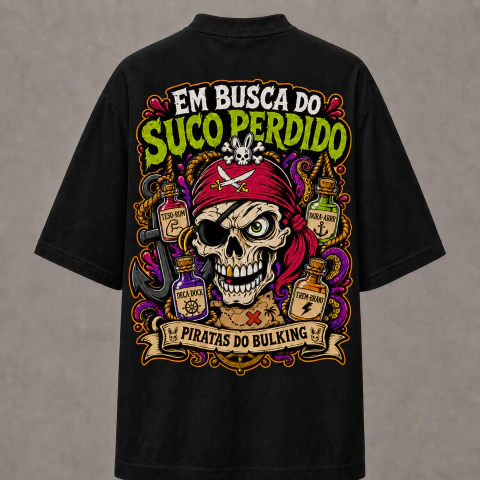 Camiseta Piratas do Bulking — Oversized