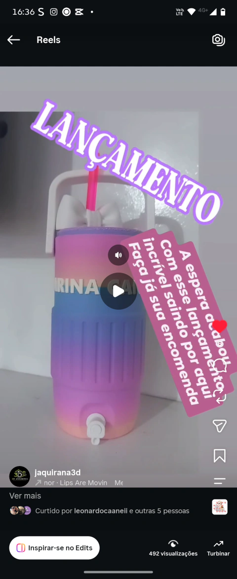Bebedouro portátil com bico
