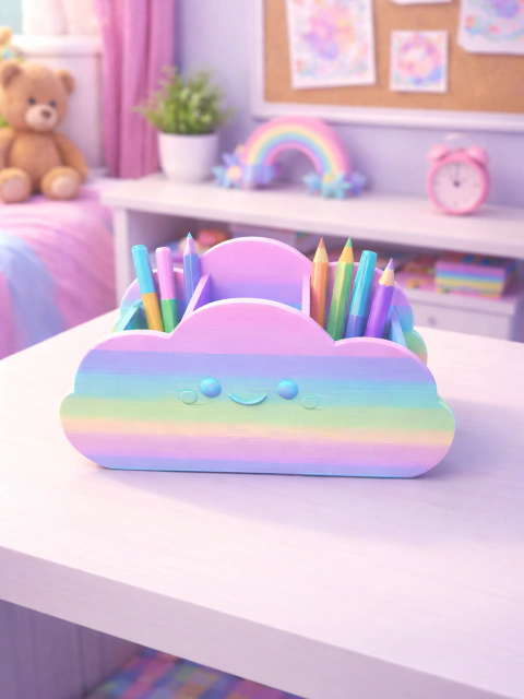 Organizador de mesa formato nuvem