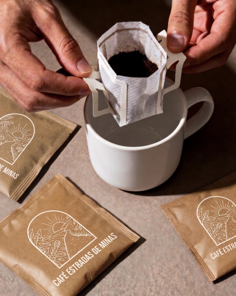Drip Coffee Café Estradas De Minas 10 Uni Artesanal Prático
