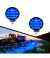 KIT PAR (2) FAROL DE LED REDONDO AZUL 42W 14 LEDS
