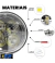FAROL REDONDO 4 LEDS 12W UNIVERSAL BIVOLT - 163connect