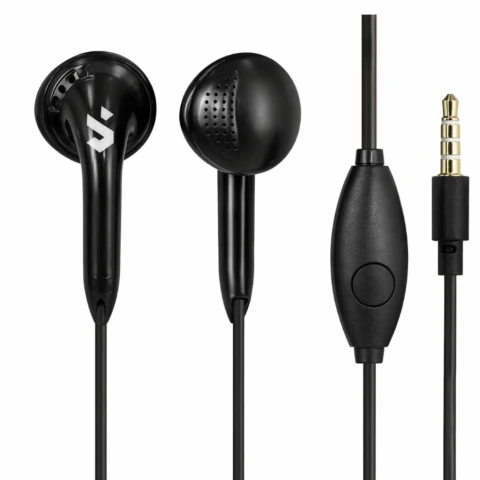 Fone de ouvido COM FIO e microfone SUMEXR SEJ-B19/SEJ-B20 · Preto