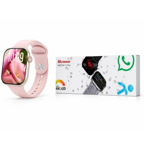 Relógio Smartwatch 47mm W11 PRO Microwear · Rose Gold