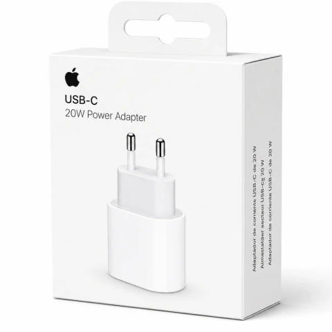 Fonte USB-C 20W COMPÁTIVEL APPLE · branco
