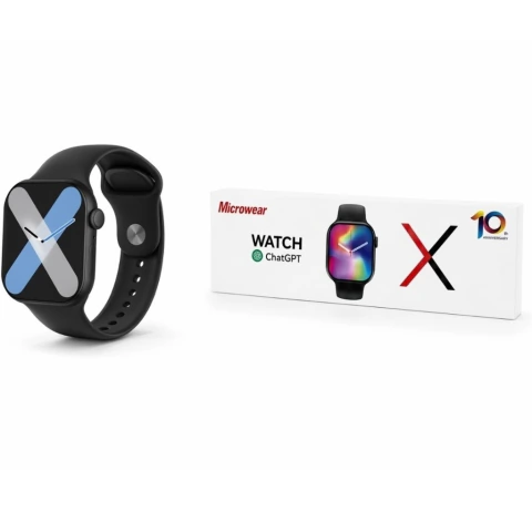Relógio Smartwatch 47mm W10 Microwear · Preto