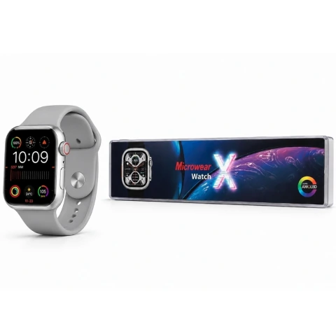 Relógio Smartwatch WATCH X 49mm Microwear · Prata