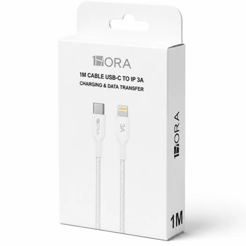 B Cabo 1M USB-C 1HORA · Lightning CAB273