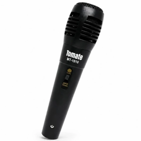 Microfone com fio TOMATE MT-1010 · preto