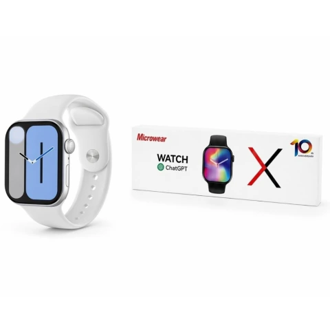 Relógio Smartwatch 47mm W10 Microwear · Prata
