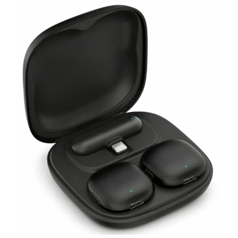 MICROFONE DE LAPELA DUPLO CLIPSOUND HREBOS · LIGHTNING IF-316