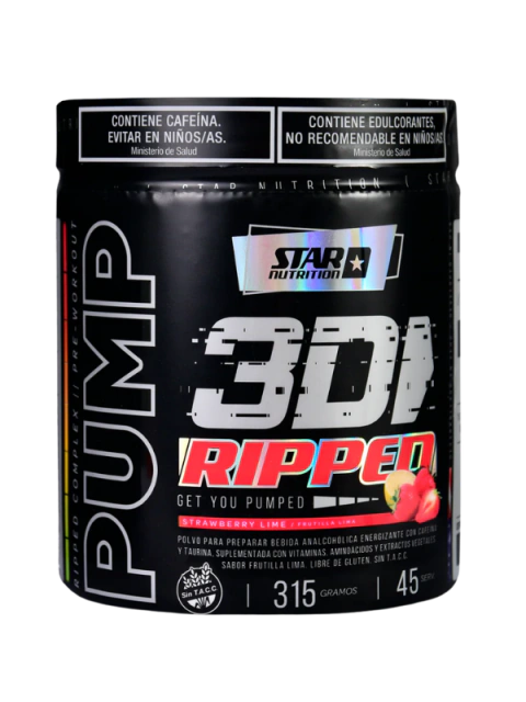 Pump 3D Ripped Strawberry Lime 315gr Star Nutrition