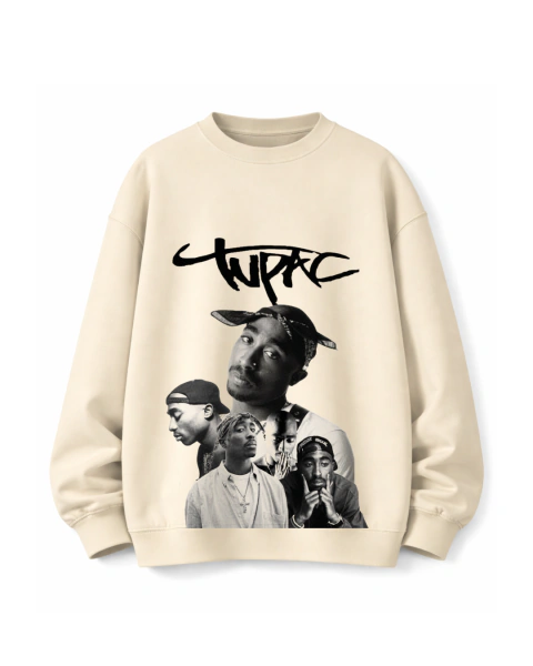 BUZO C/R FRIZADO OVERSIZE - TUPAC