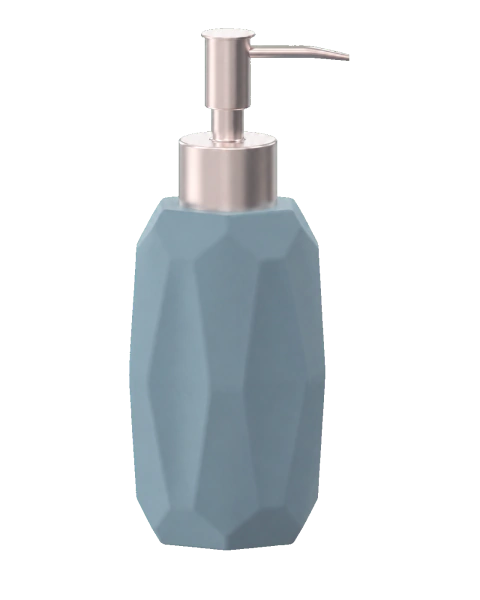 Dispenser de Jabón Líquido de Cerámica con Bomba Dosificadora - Diseño Geométrico