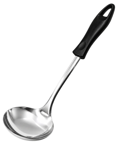 Cucharon para Sopa de Acero Inoxidable con Mango Ergonómico