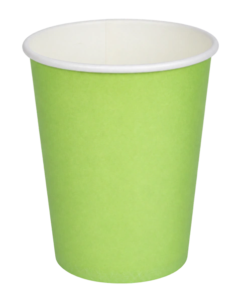 Vasos de Papel Verde Lima Pack x6