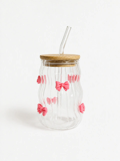 Vaso de Vidrio Moño Acanalado