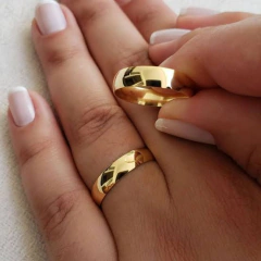 Alianças Classic Casamento e Noivado em Ouro 10k