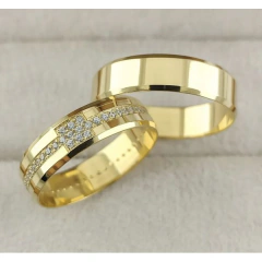 Alianças Coimbra Casamento e Noivado em Ouro 18K