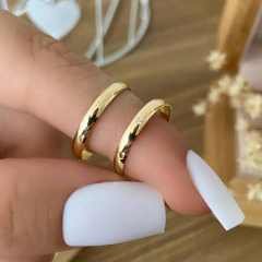 Alianças Vitória Casamento e Noivado em Ouro 10k