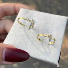 Alianças Trieste Casamento e Noivado em Ouro 18K