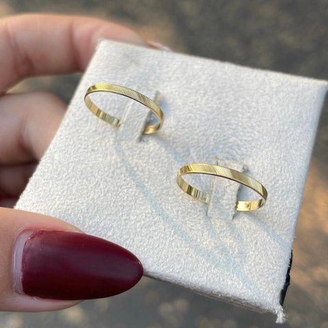 Alianças Trieste Casamento e Noivado em Ouro 18K