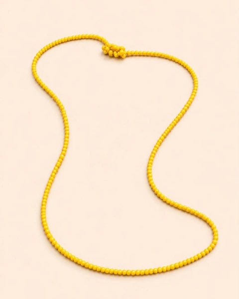 Fio de Conta Amarelo
