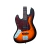 Contra Baixo Ken Smith 4 Cordas KSD Proto-J Canhoto Sunburst na internet