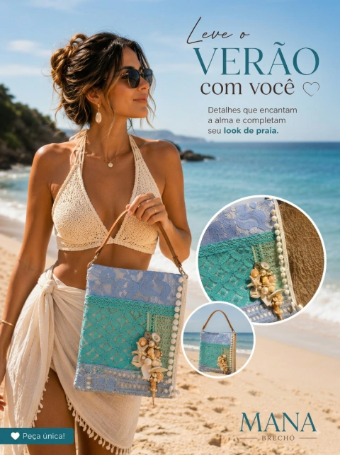 Bolsa praia Martha Medeiros