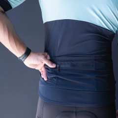 Camiseta para Ciclismo Offen Preta e Verde Claro - loja online