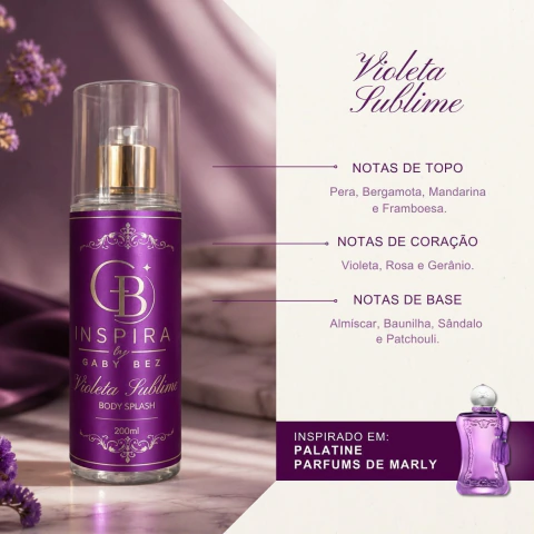 Body Splash Violeta Sublime 200ml - Gaby Inspira
