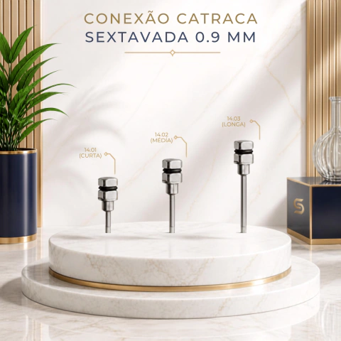 Conexão Catraca Sextavada 0.9 mm