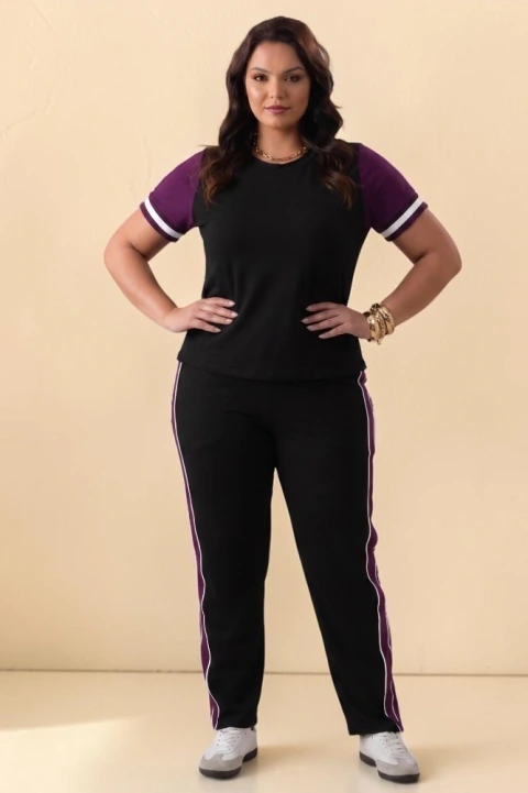 Conjunto Moletinho Barbara Preto