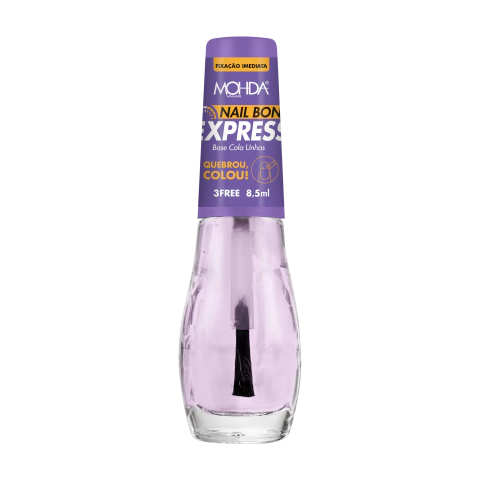 Nail Bond Express - Base Cola Unha Mohda 3FREE - Fixação Imediata
