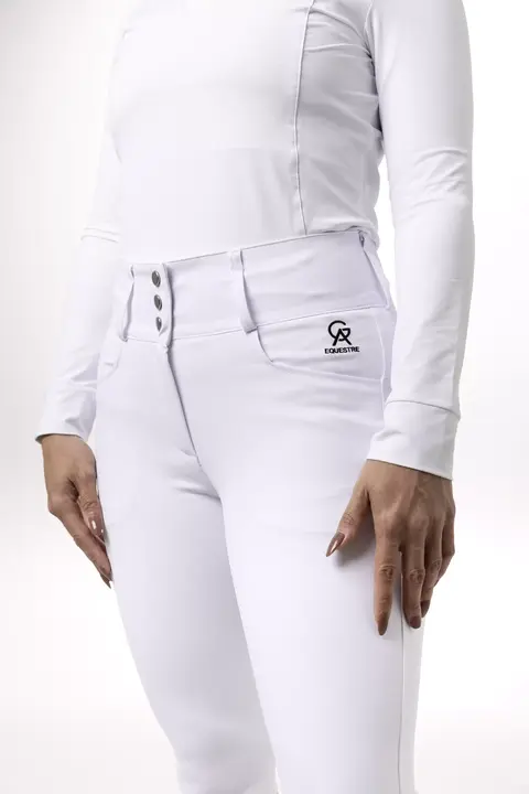 Culote Feminino Cintura Alta Half Grip Branco