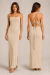 Vestido Longo Maya Canelado - Pam Store moda Feminina