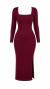 VESTIDO CANELADO M/L - loja online