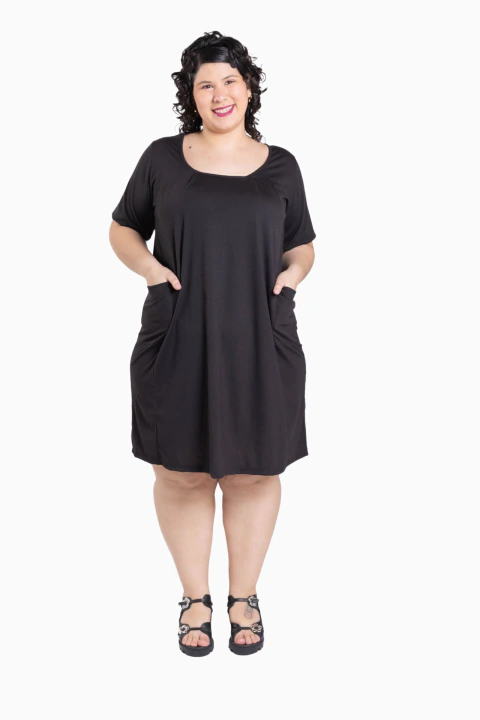 Vestido con Mangas Cortas