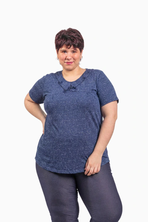Remera con Volado en Butoné