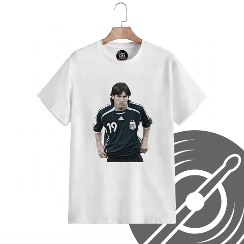 Remera Messi - Debut en Selección Argentina ByN