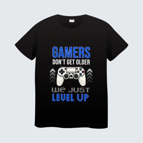 Playera gamer personalizada 100% algodón